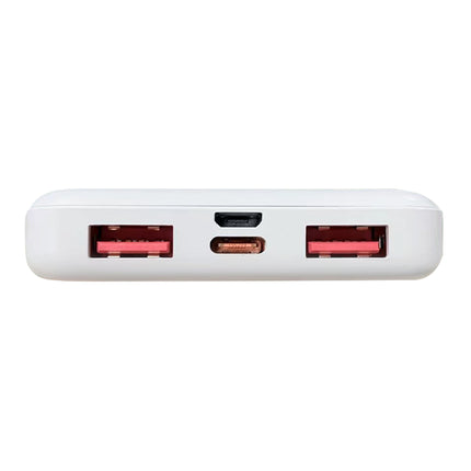 LAZOS PD対応 10000mAh モバイルバッテリー ホワイト [L-10M-W2]