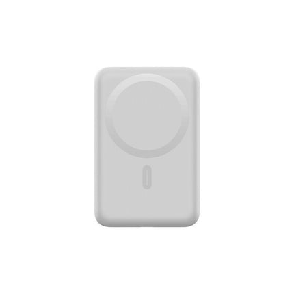 モバイルバッテリー マグネット式ワイヤレス充電対応 10000mAh ホワイト [L-MBMG10-WH]