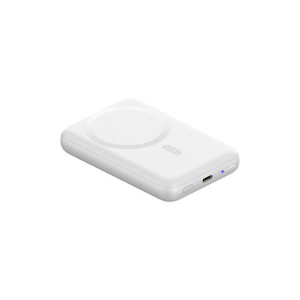 モバイルバッテリー マグネット式ワイヤレス充電対応 10000mAh ホワイト [L-MBMG10-WH]