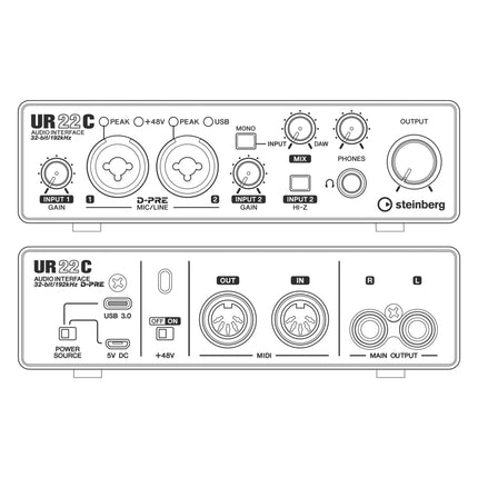 USBオーディオインターフェイス [UR22C]