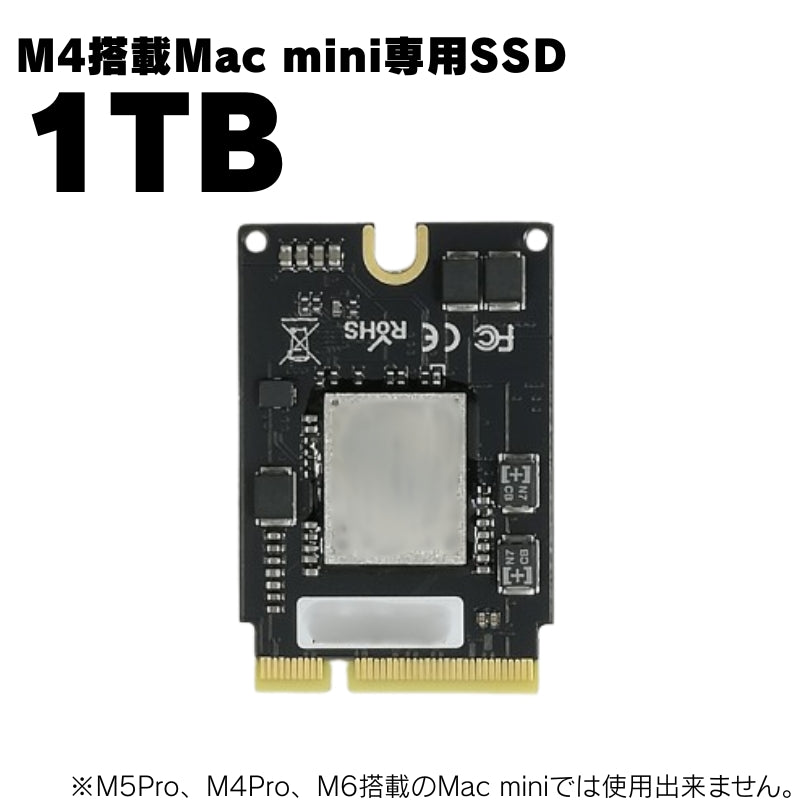 M4搭載 Mac mini用 SSD 1TB [M4MacminiSSD-1TB]
