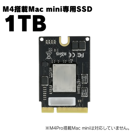 M4搭載 Mac mini用 SSD 1TB [M4MacminiSSD-1TB]