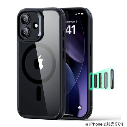 ESR Classic MagSafe対応クリアケース for iPhone 17 クリアブラック [ES27888i17]
