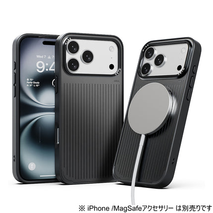 miak iPhone 17 Pro用 MOOD MagSafe対応ケース ブラック [MA28068i17PR]