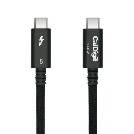 CalDigit Thunderbolt 5 Pro 編組ケーブル 0.5m  最大120Gbps 240WPD対応 [TBT5-P05BB-240]