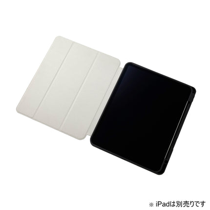 13インチiPad Air(M3/M2) フラップケースPencil収納 スリープ対応 ブラック [TB-A24XSABK]