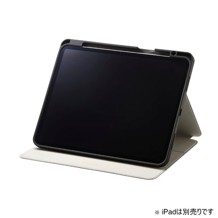 13インチiPad Air(M3/M2) フラップケースPencil収納 スリープ対応 ブラック [TB-A24XSABK]