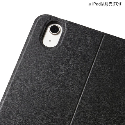 13インチiPad Air(M3/M2) フラップケースPencil収納 スリープ対応 ブラック [TB-A24XSABK]