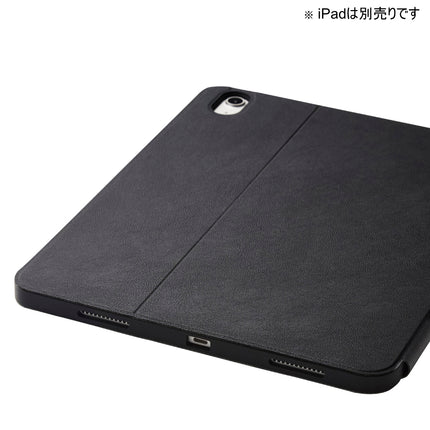 13インチiPad Air(M3/M2) フラップケースPencil収納 スリープ対応 ブラック [TB-A24XSABK]