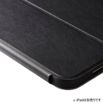 13インチiPad Air(M3/M2) フラップケースPencil収納 スリープ対応 ブラック [TB-A24XSABK]