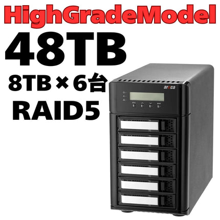 Areca Thunderbolt5 6ベイ RAID ハイグレード  48TB[ARC-8050T5U-6-48T-HG]