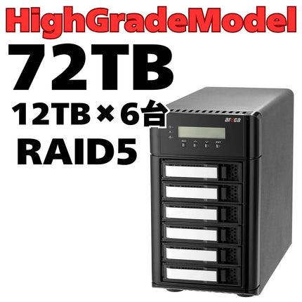 Areca Thunderbolt5 6ベイ RAID ハイグレード  72TB[ARC-8050T5U-6-72T-HG]