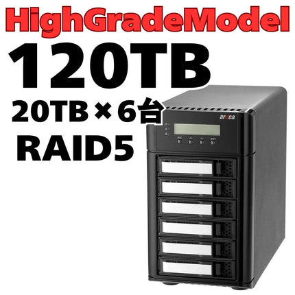 Areca Thunderbolt5 6ベイ RAID ハイグレード  120TB[ARC-8050T5U-6-120T-HG]