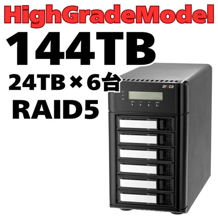 Areca Thunderbolt5 6ベイ RAID ハイグレード  144TB[ARC-8050T5U-6-144T-HG]