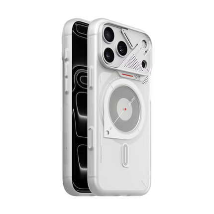 AULUMU A18 フロスト MagSafe対応ケース for iPhone 18 Pro/17 Pro 半透明ホワイト [ALM28728i18PR]