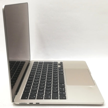 【販売強化プライス！】MacBook Air M2 / 13インチ / 2022(2024) / 16GB / 256GB / スターライト / ランク:C / MC7W4J/A / 【中古品管理番号:40741】