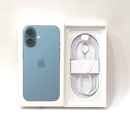 iPhone 16 / 2024 / 128GB / ティール / 国内版SIMフリー / ランク:B / MYDV3J/A / A3286 【中古品管理番号:40767】