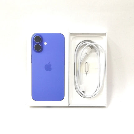iPhone 16 / 2024 / 128GB / ウルトラマリン / 国内版SIMフリー / ランク:B / MYDU3J/A / A3286 【中古品管理番号:41017】