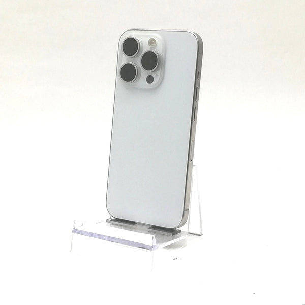 iPhone 15 Pro / 2023 / 128GB / ホワイトチタニウム / SoftBank版SIMフリー / ランク:B / MTU83J/A / A3101 【中古品管理番号:41437】