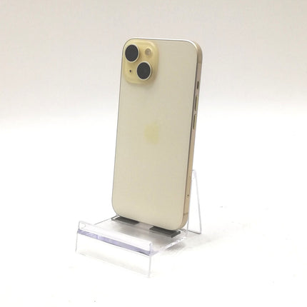 iPhone 15 / 2023 / 128GB / イエロー / 国内版SIMフリー / ランク:A / MTMK3J/A / A3089 【中古品管理番号:41818】