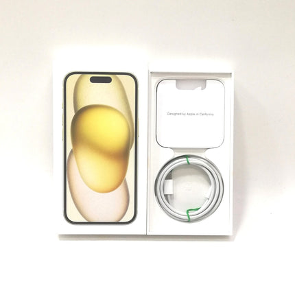 iPhone 15 / 2023 / 128GB / イエロー / 国内版SIMフリー / ランク:A / MTMK3J/A / A3089 【中古品管理番号:41818】