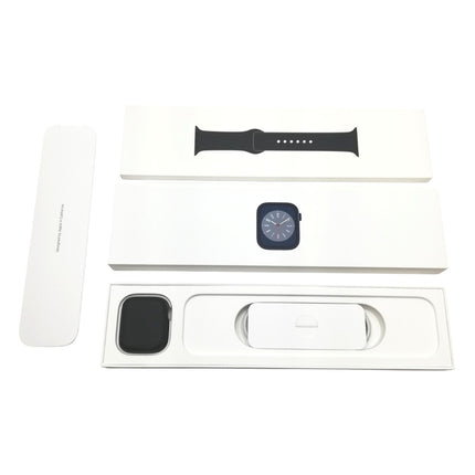【中古品】 Apple Watch/ Series8 / 45mm / GPSモデル  / MNP13J/A / A2771 / ミッドナイトアルミニウムケース / ミッドナイトスポーツバンド 【中古品管理番号:A1152】