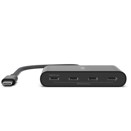 Connect 4ポートUSB-C to C ハブ 100W充電/10Gbpsデータ転送 [AVC018btBK]