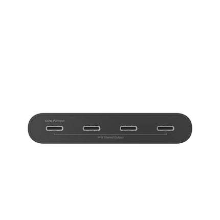 Connect 4ポートUSB-C to C ハブ 100W充電/10Gbpsデータ転送 [AVC018btBK]