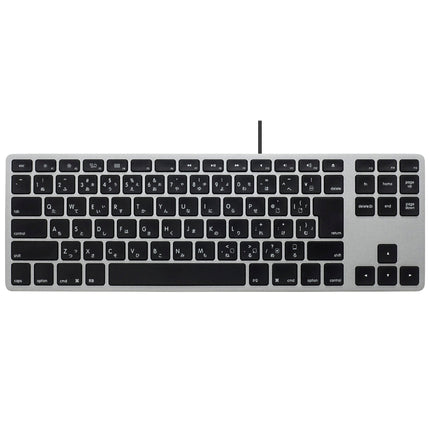 Matias Wired Aluminum Tenkeyless keyboard for Mac - Space Gray 日本語配列 [FK308B-JP/2]