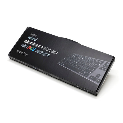Matias RGB Backlit Wired Aluminum Tenkeyless keyboard for Mac-Space Gray 英語配列 [FK308LB]