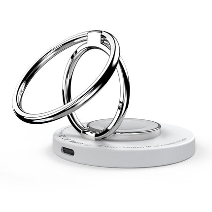 3in1 Magsafe Double Ring Stand Charger Black [MAG-3MCDRS-BK]