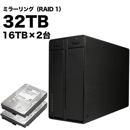 林檎派 Macbeth 2Bay2 ミラーリングモデル 32TB [RGH35M2B2-M32T1]