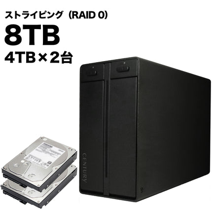 林檎派 Macbeth 2Bay2 ストライピングモデル 8TB [RGH35M2B2-S8T1]