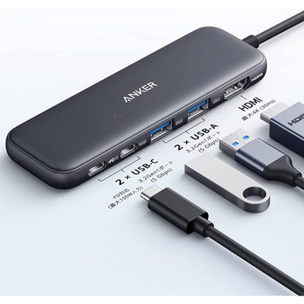 Anker 332 USB-C ハブ (5-in-1) [A8355011]