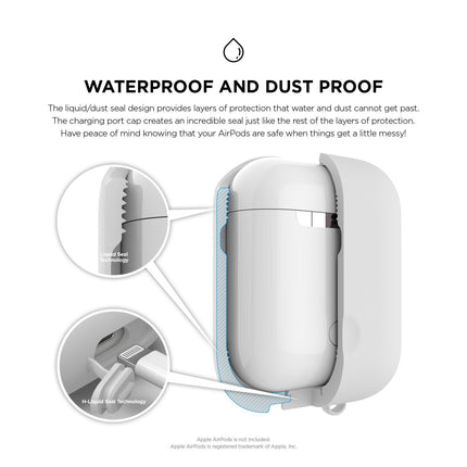 【処分特価セール】AirPods WaterProof Case EL_APDCSSCWC_WH [EAPWF-BA-WH]