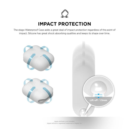 【処分特価セール】AirPods WaterProof Case EL_APDCSSCWC_WH [EAPWF-BA-WH]