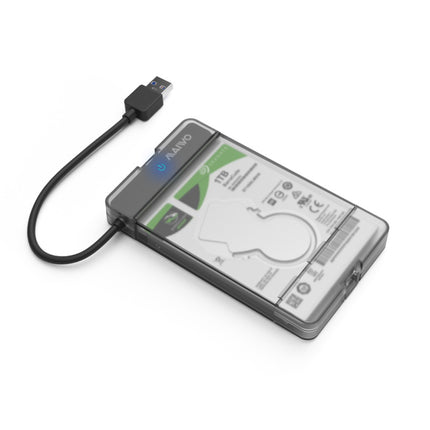 MAIWO 2.5インチSATA to USB-Aアダプタ+ケース BLACK [K105]